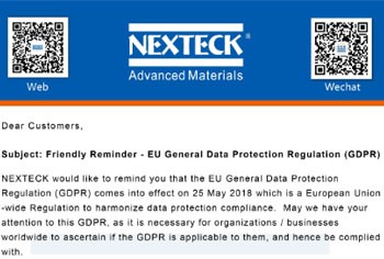 Soft Reminder of GDPR from NEXTECK